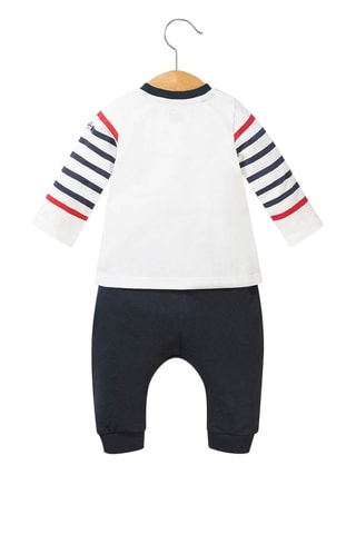 Pantalon et t-shirt - Rouge, jaune et blanc