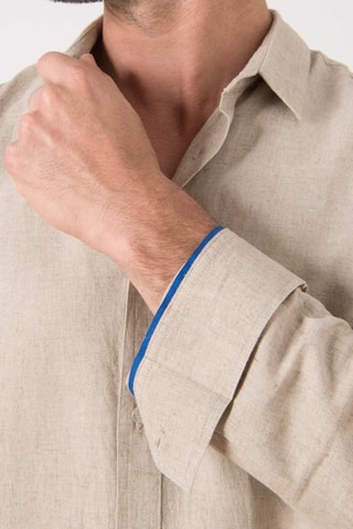 Camisa em linho - Bege - Bege