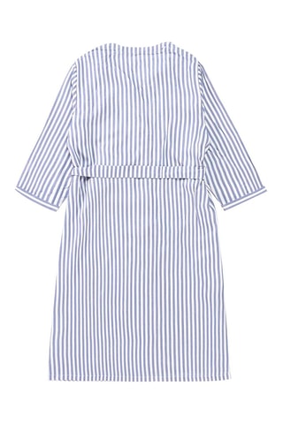 Robe chemise Pamcony - Blanc et bleu