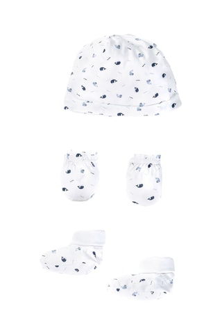 Ensemble 3 pièces - Blanc et bleu