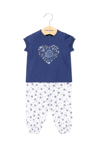 Jogging et t-shirt Cytel - Blanc et bleu