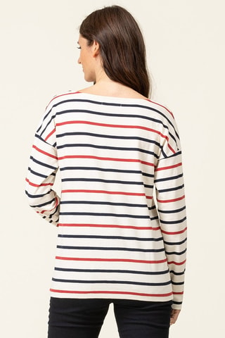 T-shirt - Blanc, rouge et bleu
