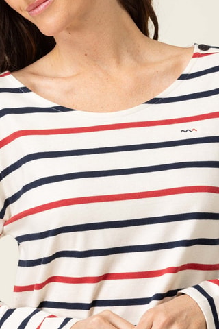 T-shirt - Blanc, rouge et bleu