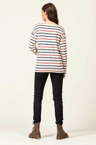 T-shirt - Blanc, rouge et bleu