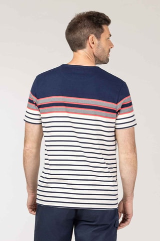 T-shirt - Blanc, rouge et bleu