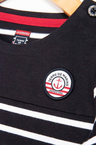T-shirt Uceane - Blanc et bleu
