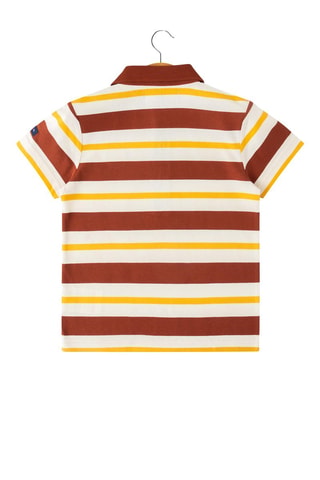 Polo - Blanc, jaune et marron