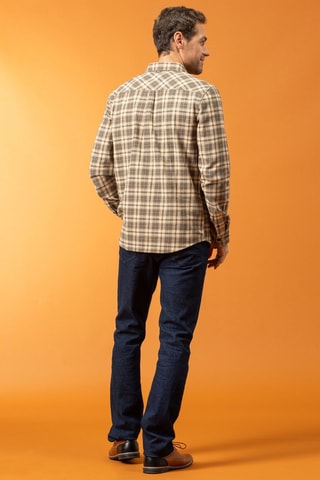 Camisa - Bege - Bege e castanho