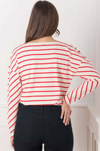T-shirt - Blanc et rouge