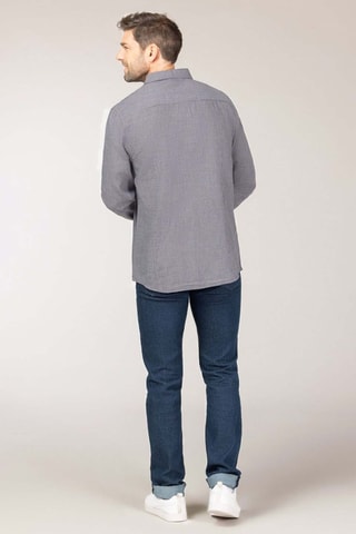 Camisa - Cinzento - Azul e cinzento