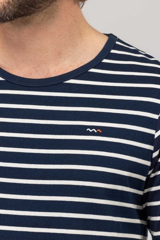 T-shirt - Blanc et bleu