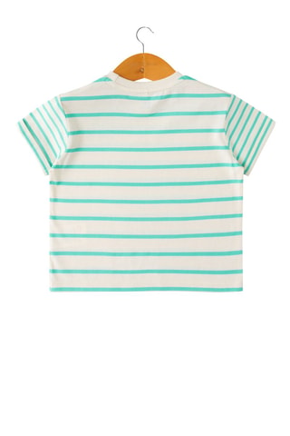 T-shirt - Blanc et bleu