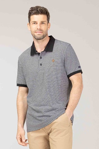 Polo - Cinzento - Preto, castanho e cinzento