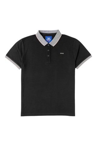 Polo Orevoir - Preto - Preto e cinzento
