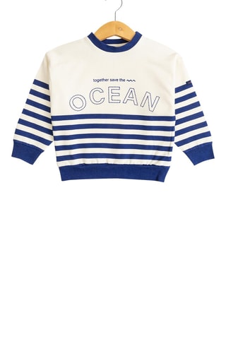 Sweat et jogging - Blanc et bleu