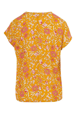 Blouse Osblo - Blanc, jaune et rose
