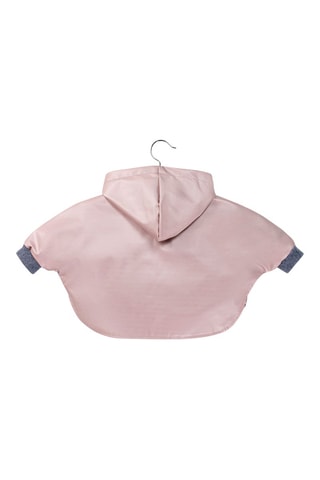 Cape à capuche Pecouli - Rose et gris