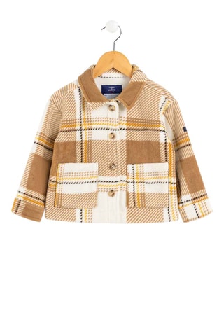 Veste - Blanc, beige et jaune