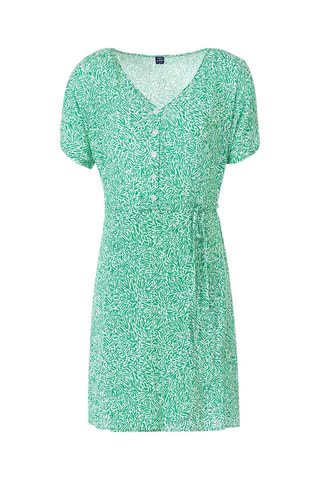 Robe chemise Paro - Blanc et vert