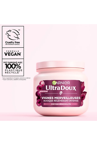Maschera idratante Idratazione d’uva Ultra Dolce Garnier - Capelli disidratati - 340 ml