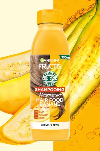 Shampoo nutriente vegan Hair Food - Banana - Capelli secchi - 350 ml