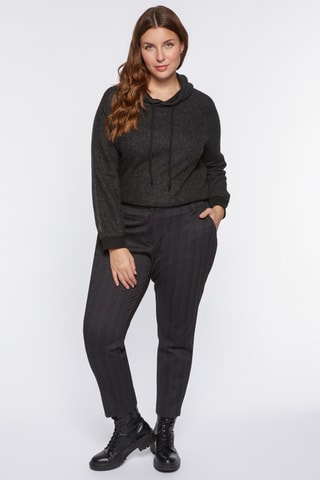 Pantalon droit - Noir - Gris