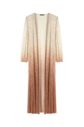 Kimono plissé dip and dye - Multicolore
