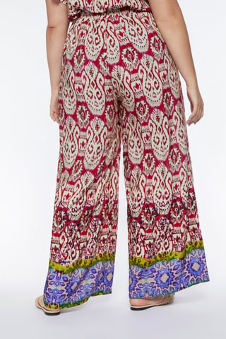 Pantalon wide legs - Rouge