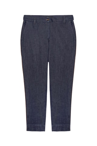 Jean droit 7/8 - Bleu