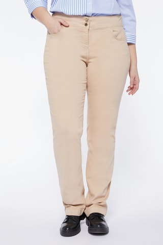 Pantalon regular taille haute - Blanc