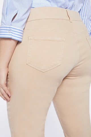 Pantalon regular taille haute - Blanc
