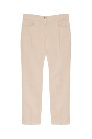 Pantalon regular taille haute - Blanc