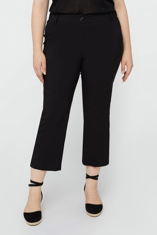 Pantalon flare 7/8 taille haute - Noir - Noir