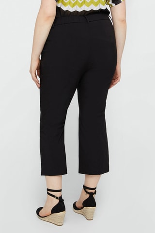 Pantalon flare 7/8 taille haute - Noir - Noir