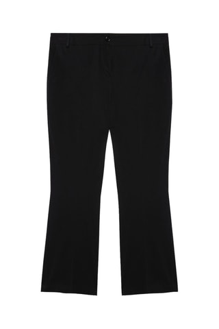 Pantalon flare 7/8 taille haute - Noir - Noir