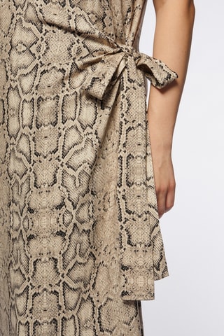 Robe portefeuille - Beige