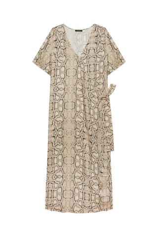 Robe portefeuille - Beige