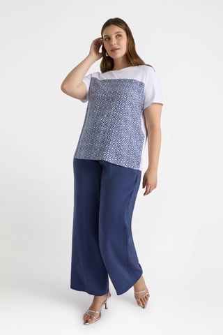 Pantalon droit - Bleu