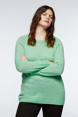 Pull en laine et cachemire - Vert