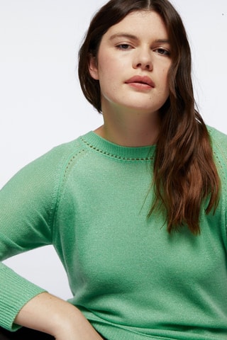 Pull en laine et cachemire - Vert