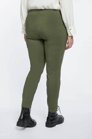 Pantalon skinny taille haute - Kaki - Vert