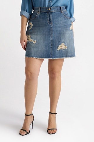 Minijupe en jean - Bleu