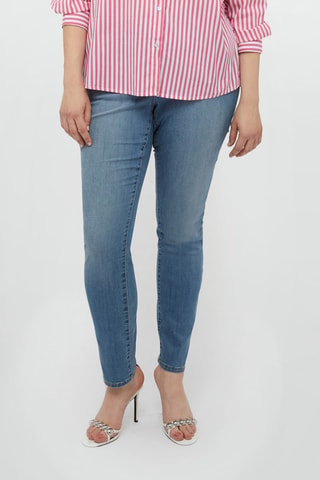 Jean skinny push-up - Bleu