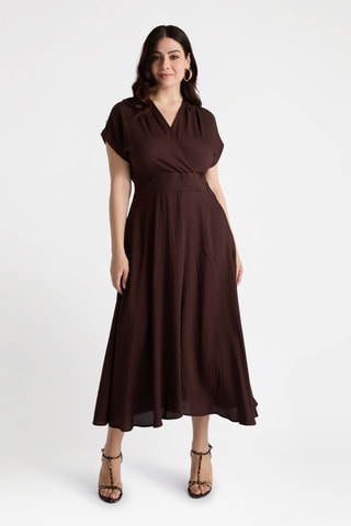 Robe midi - Beige