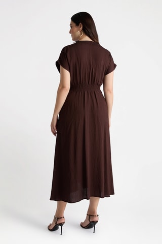 Robe midi - Beige