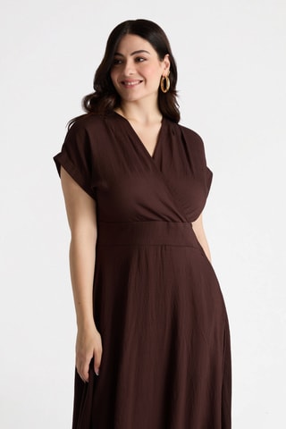 Robe midi - Beige