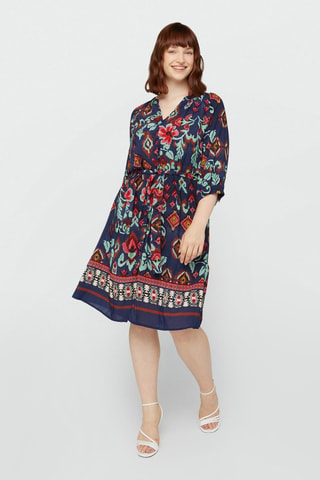 Robe droite - Bleu