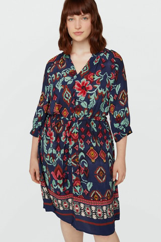 Robe droite - Bleu