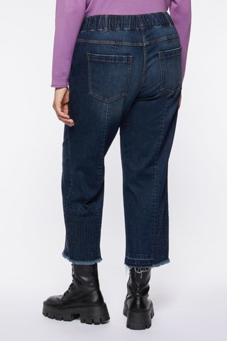 Jean droit 7/8 - Bleu