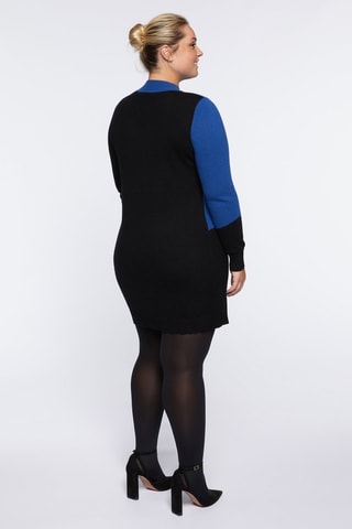 Robe pull - Noir et bleu